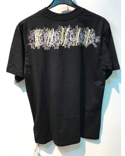 Off-White c/o Virgil Abloh Black Printed T-Shirt With Round Neck
