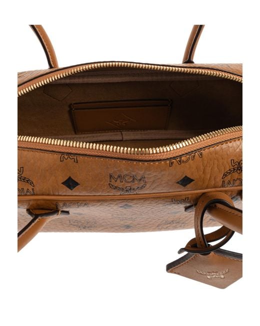 MCM Brown Aren East West Shoulder Bag