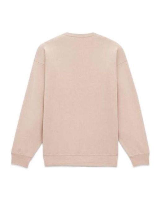 Saint Laurent Natural Logo Embroidered Crewneck Sweatshirt