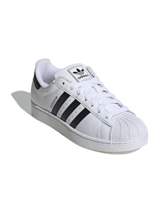 Adidas Originals White Superstar Ii Shoes for men