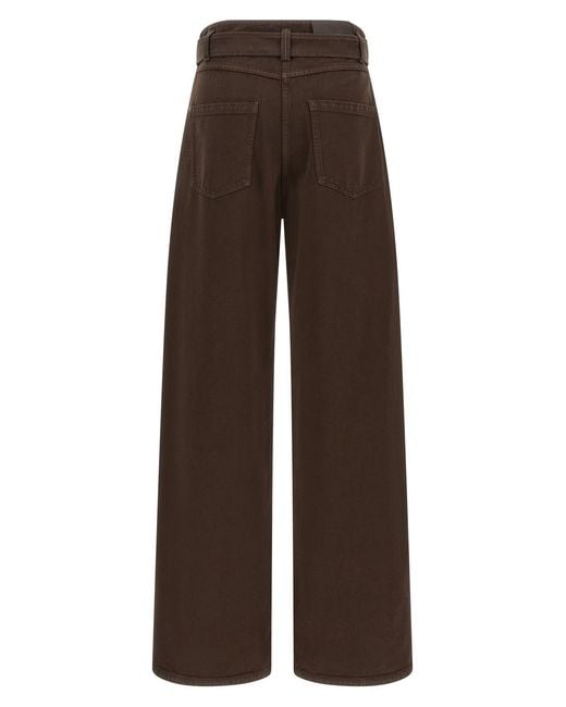 Brunello Cucinelli Brown Belt Loop Jeans
