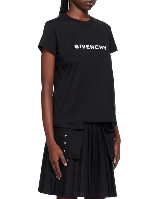 Givenchy Black 4G Slim Fit Crewneck T-Shirt