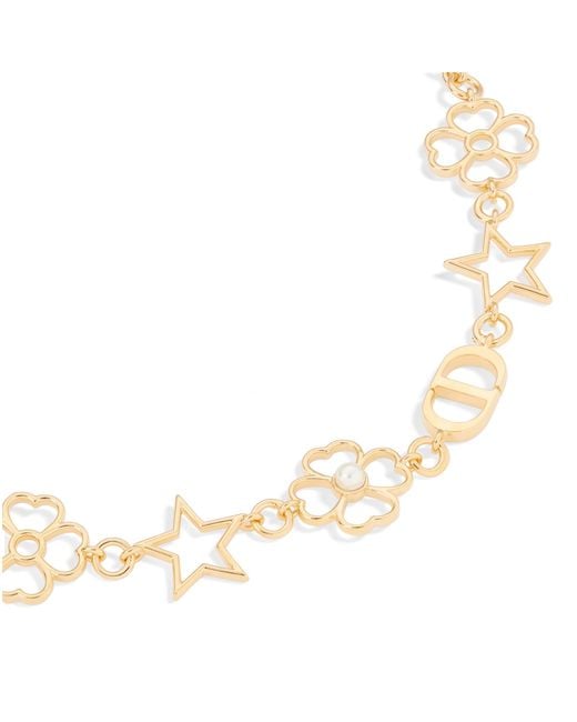 Dior Metallic Lucky Lace Necklace