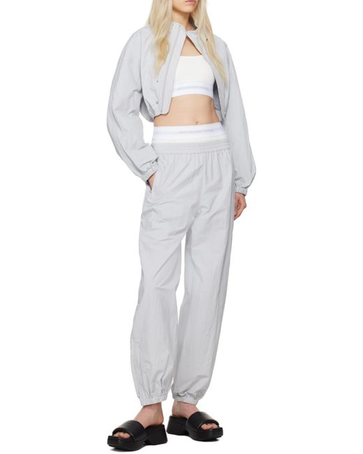 Alexander Wang Gray Bolero Track Jacket