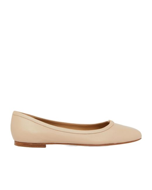 Chloé Natural Round Head Ballet Shoes