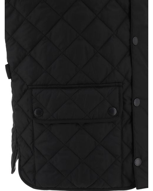 Barbour Black Lowerdale Sleeveless Quilted Gilet for men