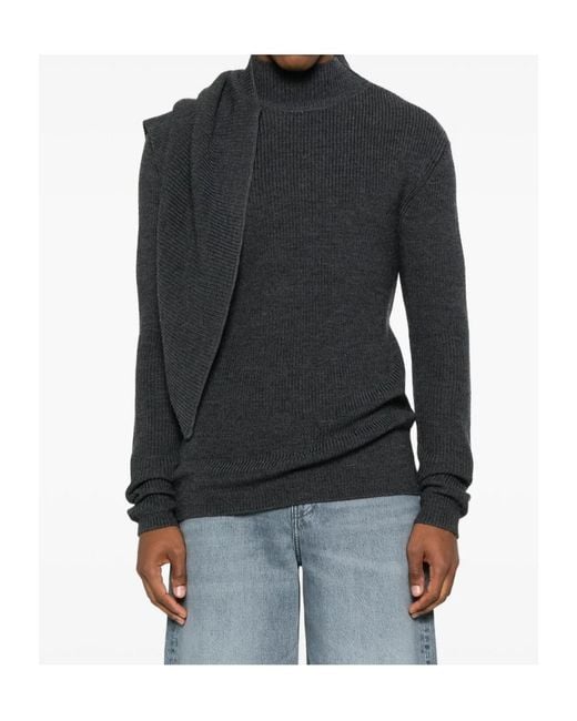 Entire studios Black High-Neck Sweater for men