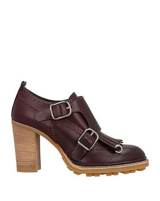 Chloé Brown Leather Block High Heels