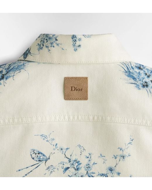 Dior White Iviera Cropped Jacket