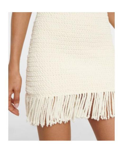 Magda Butrym White Knit Minidress