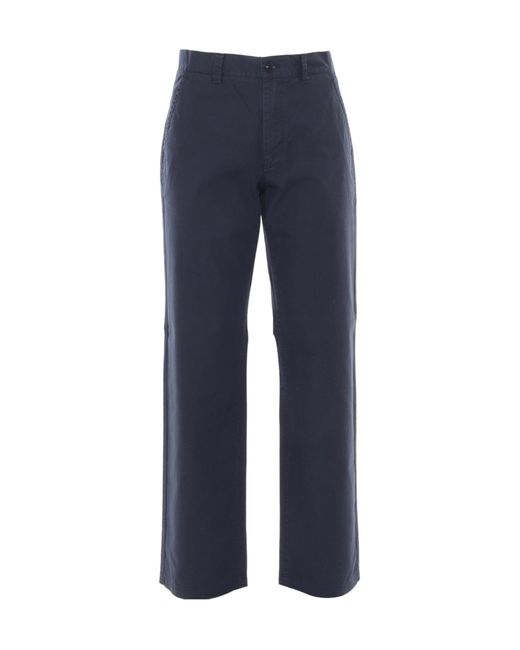 Aspesi Blue Lab Straight Hem Trousers for men