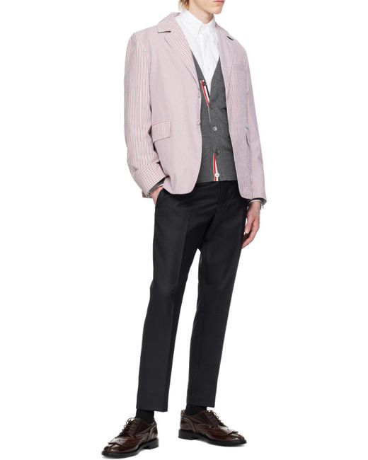 Thom Browne Black Tailored Pants for men