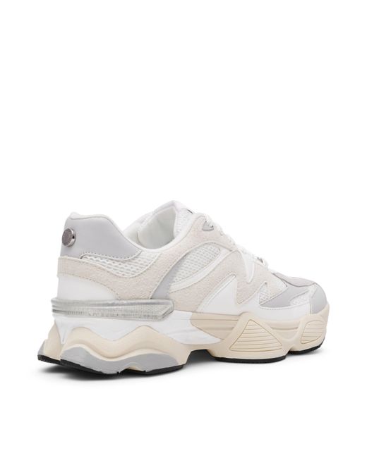 Steve Madden White Color Blocked Sneakers