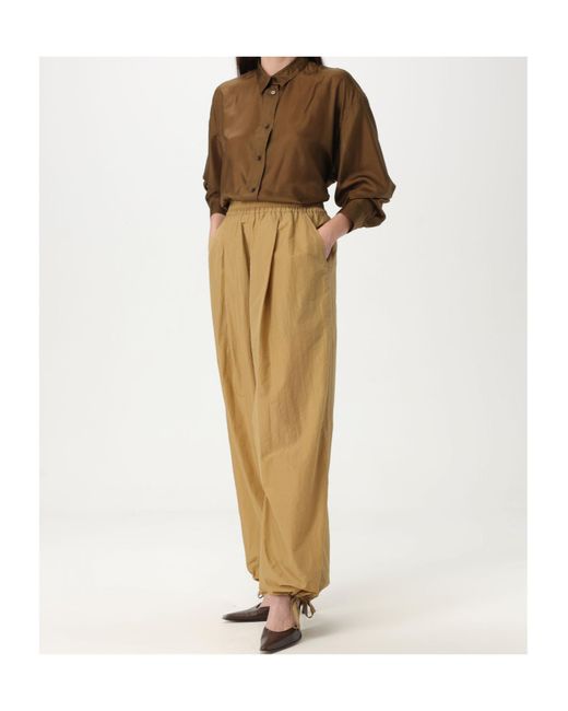 Philosophy Di Lorenzo Serafini Yellow Wide Leg Drawstring Pants