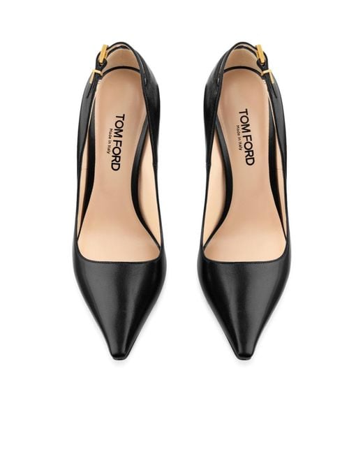 Tom Ford Black Angelina Leather Pumps