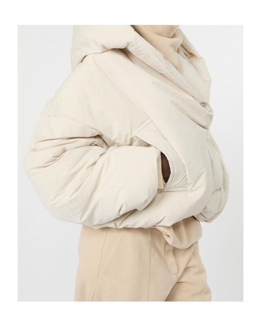 Sportmax Natural Long-Sleeved Padded Jacket