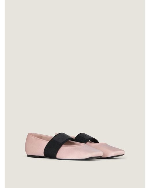Givenchy Pink Sliced Square Ballet Flats