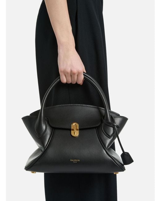 Balmain Black Pulse Day Small Shoulder Bag