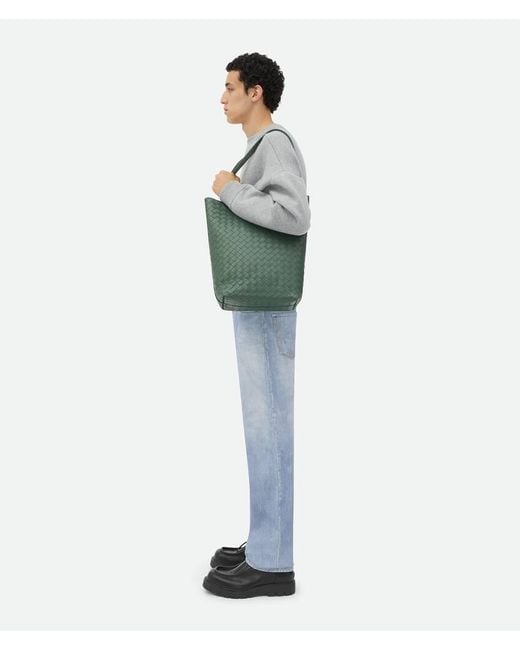 Bottega Veneta Green Classic Intrecciato Tote Bag for men