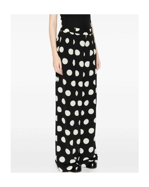 Junya Watanabe Black Polka Dot Trousers