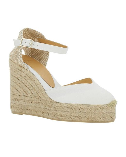 Castaner Metallic Buckle Wedges