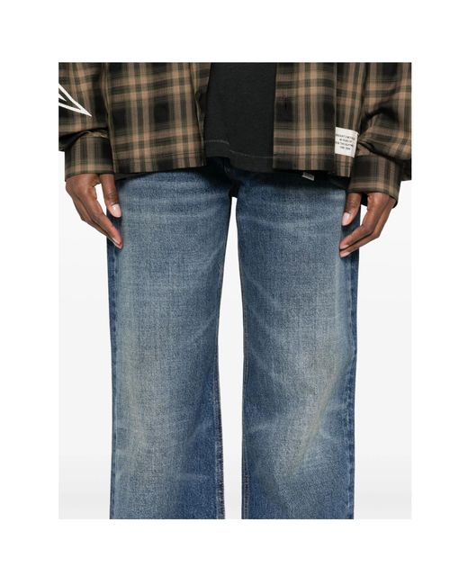 Haikure Blue Straight-Cut Jeans