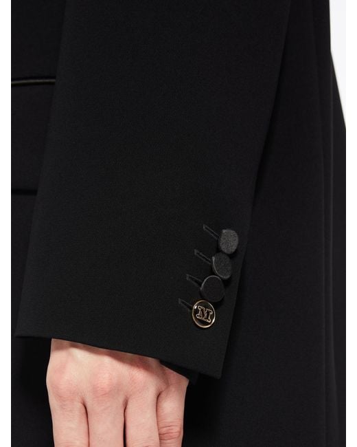 Max Mara Black Single-Breasted Long-Sleeved Jacket