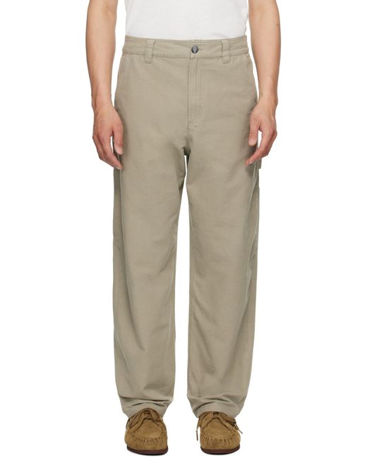 A.P.C. Green Fergus Trousers for men