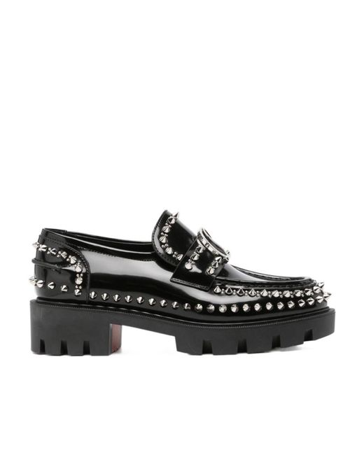 Christian Louboutin Black Riveted Love Shoes