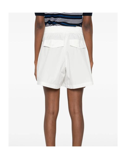 P.A.R.O.S.H. White Elasticated Shorts