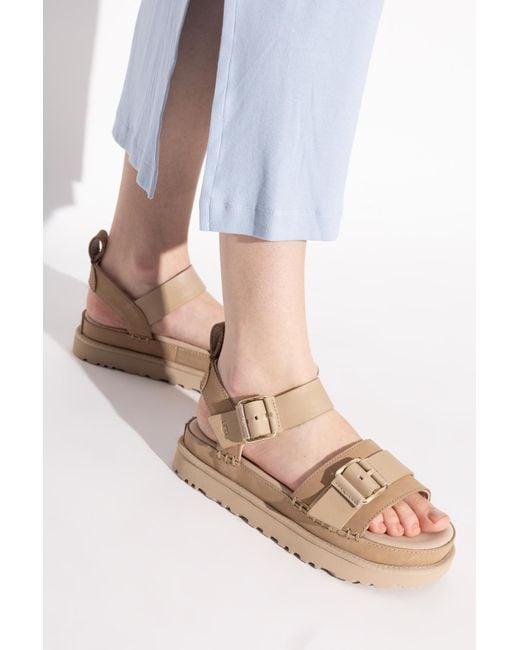Ugg Metallic Goldenstar Villa Buckled Sandals