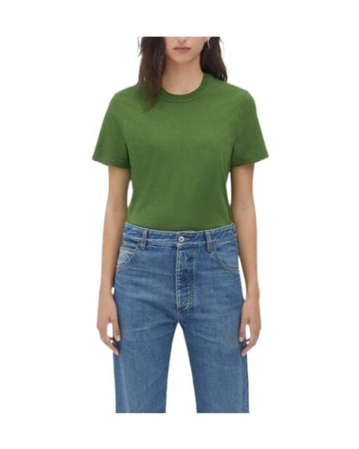 Bottega Veneta Yellow T-Shirt With Round Neck