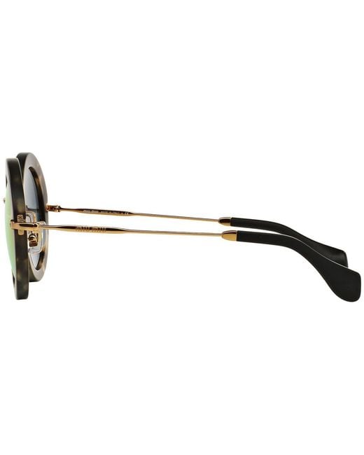 Miu Miu Metallic Logo Sunglasses