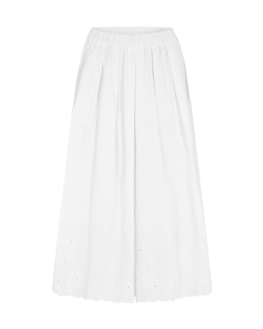Weekend by Maxmara White Minimalist Versatile Skirt