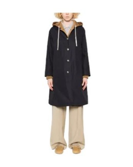 Herno Black Buttoned Hooded Coat