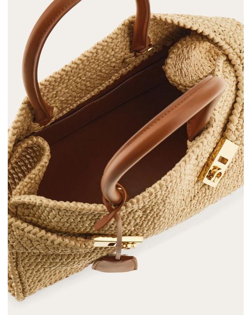Ferragamo Natural Hug Handbag (M)