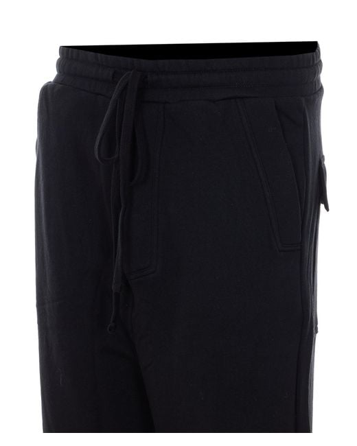 Thom Krom Black Elastic Waist Track Pants for men
