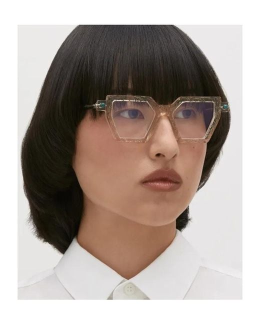 Kuboraum White Full-Rimmed Plano Lenses for men