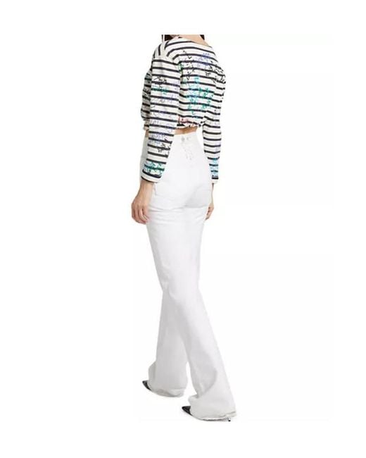 R13 White Lace Back Jane Jean
