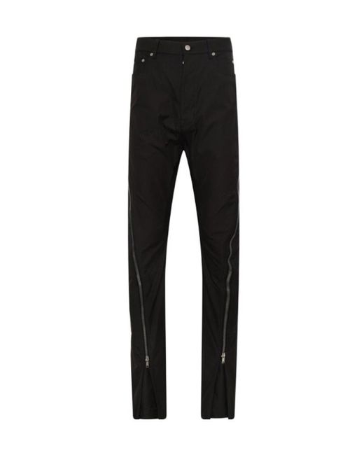 Rick Owens Black Bolan Banana Flared Trousers for men