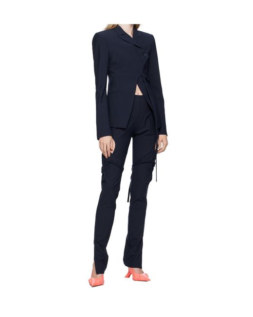 OTTOLINGER Blue Fitted Loop Trousers