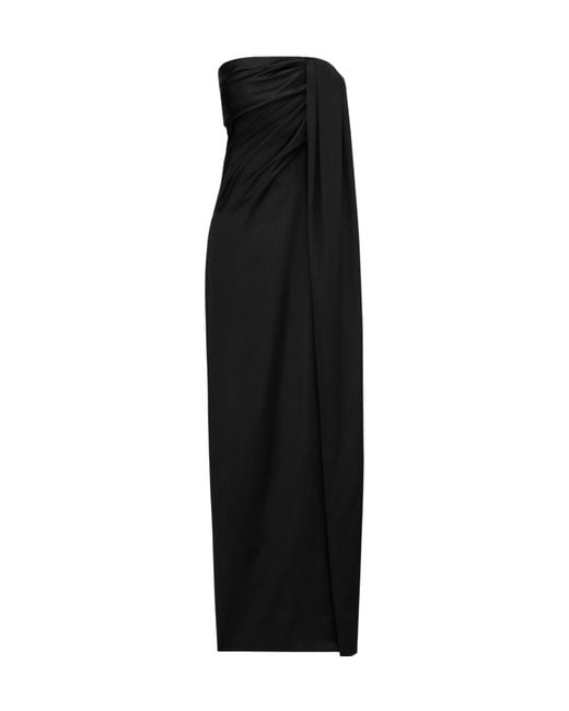Saint Laurent Black Strapless Dress