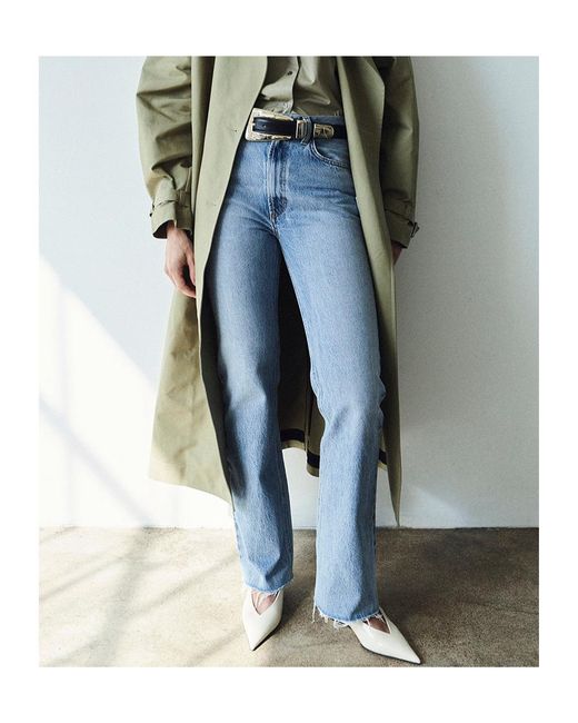 Agolde Blue Leena High-Rise Flared-Leg Jeans