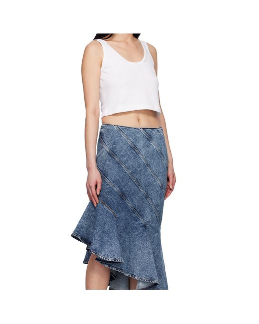 Alaïa Blue Crop Vest