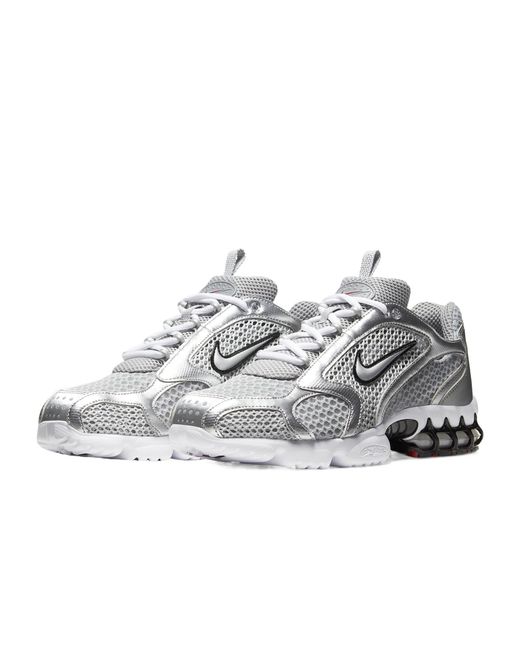 Nike Gray Air Zoom Spiridon Cage 2 Sneakers for men