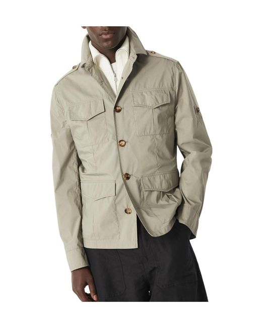 Brunello Cucinelli Gray Long Sleeved Buttoned Shirt Jacket for men