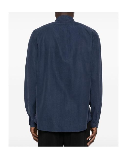 Paul Smith Blue Button Shirt for men
