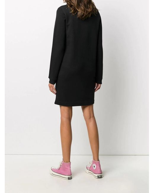 Moschino Black A Sequined Heart-Shaped Dress