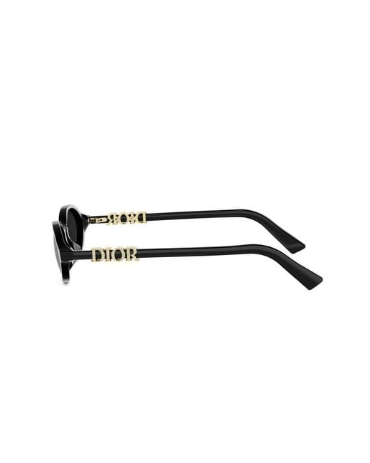 Dior White Eyewear Oval Frame Sunglasses