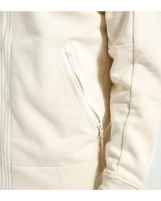 C P Company Natural Goggles-Detail Zipped-Up Hoodie for men